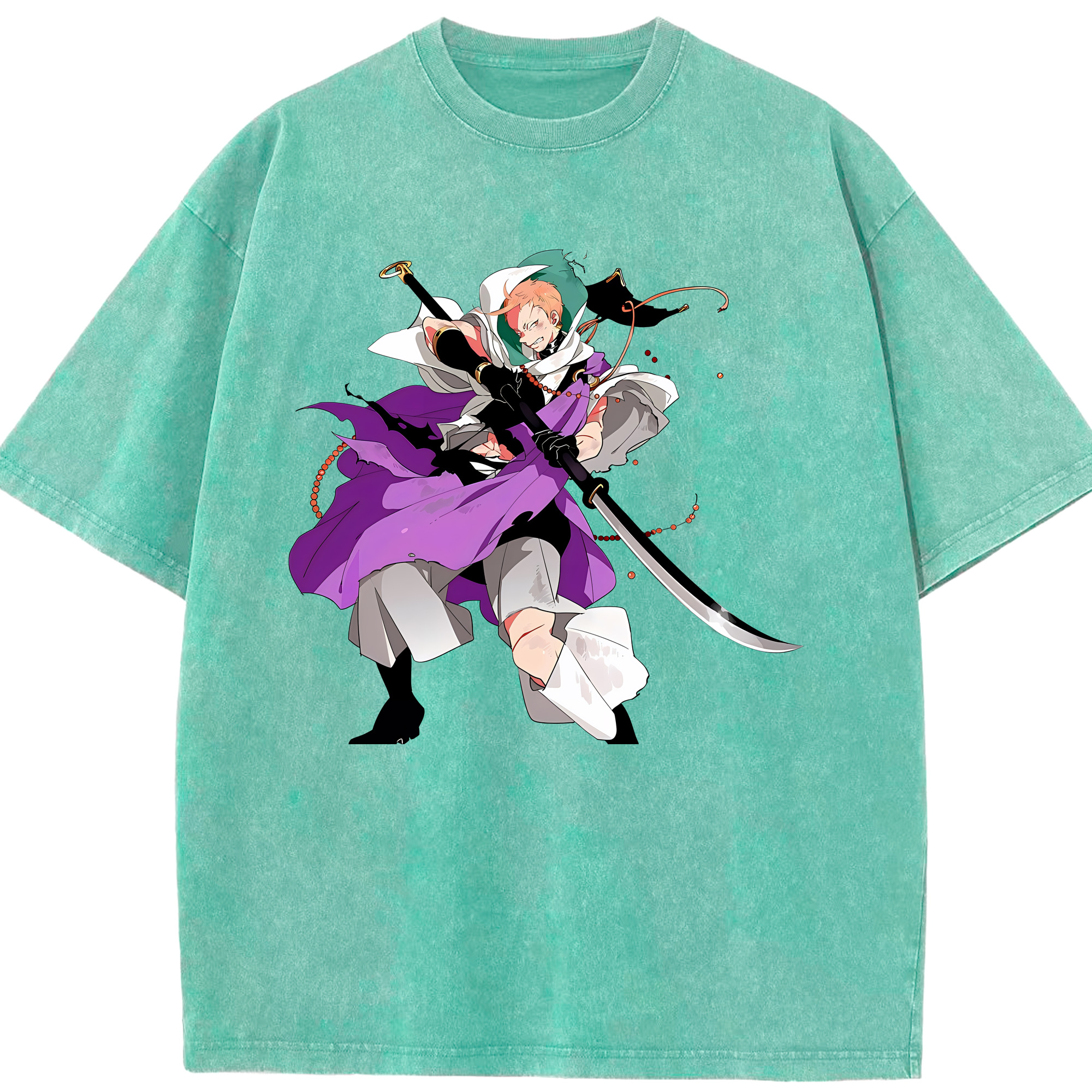 （画像用） 刀剣乱舞 Touken Ranbu 綿100% ヴィンテージ風 半袖Tシャツ（フロントプリント）